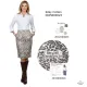 Stretchstoff Bengalin Leopardenmuster Meterware, matt braun cremewei�