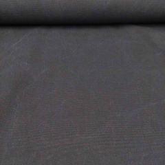 Canvas Stoff gewachst wasserabweisend uni Meterware, schwarz