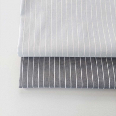 Bengalin Stretchstoff Nadelstreifen Hosenstoff dunkelblau wei� meliert