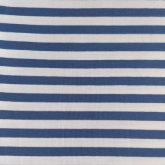 Sweatstoff French Terry Streifen 1 cm breit garngef�rbt, jeansblau wei�