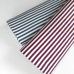 Sweatstoff French Terry Streifen 1 cm breit garngef�rbt, jeansblau wei�
