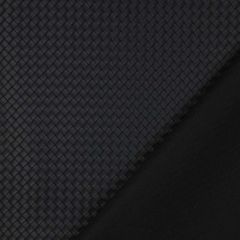 Kunstleder gewebt kleines Schachbrettmuster Meterware schwarz