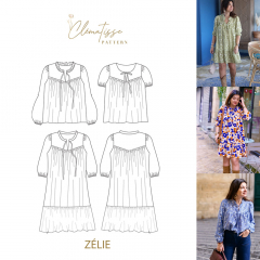 Papierschnittmuster Z�LIE – Bluse & Kleid - Clematisse Pattern