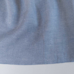 RESTST�CK 67 cm Viskose-Leinen Stoff weich fallend hellblau; Twill Sommerstoff f�r Blusen, Kleider & Hosen