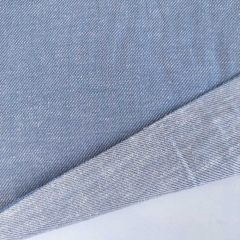RESTST�CK 67 cm Viskose-Leinen Stoff weich fallend hellblau; Twill Sommerstoff f�r Blusen, Kleider & Hosen