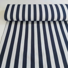 Musselin Stoff Streifen dunkelblau wei� Double Gauze Meterware