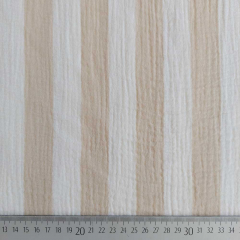 Musselin Stoff Streifen dunkelblau wei� Double Gauze Meterware