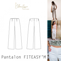 Papierschnittmuster FITEASY`M Damen Hose - Clematisse Pattern