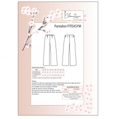 Papierschnittmuster FITEASY`M Damen Hose - Clematisse Pattern