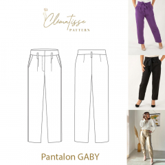 Papierschnittmuster GABY Damen Hose - Clematisse Pattern