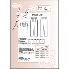Papierschnittmuster GABY Damen Hose - Clematisse Pattern