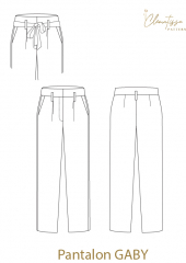 Papierschnittmuster GABY Damen Hose - Clematisse Pattern