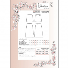 Papierschnittmuster AMY Rock langer Rock - Clematisse Pattern