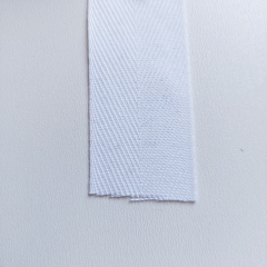 Baumwollband Fischgr�tmuster Webband 3 cm wei�