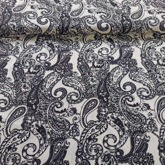 Viskose Twill Stoff Meterware – Paisleymuster ECOVERO