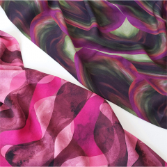 Viskose Twill Stoff Wellen Gr�n Beere | LENZING ECOVERO