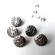 Jeansknopf Gunmetal mit Stern-Motiv – 5er Set zum Nieten