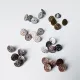 Jeansknopf Gunmetal mit Stern-Motiv – 5er Set zum Nieten