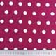 Viskosejersey Punkte 1,5 cm, wei� bordeaux