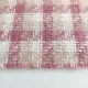 Jacquard Boucl� Karomuster Rosa-Beige