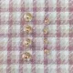 Jacquard Boucl� Karomuster Rosa-Beige