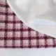 Jacquard Boucl�, Karomuster Rosa Burgundy