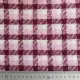 Jacquard Boucl�, Karomuster Rosa Burgundy