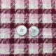 Jacquard Boucl�, Karomuster Rosa Burgundy