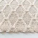 Strickstoff Gitternetzmuster Meterware, wollwei�