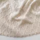 Strickstoff Gitternetzmuster Meterware, wollwei�