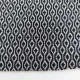 Strickstoff Jacquard Geometrisches Muster Schwarz Wei�