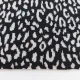 Strickstoff Jacquard Leopardenmuster Schwarz Wei�