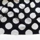 Strickstoff Jacquard Punkte Tupfen schwarz wei�