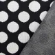 Strickstoff Jacquard Punkte Tupfen schwarz wei�