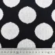 Strickstoff Jacquard Punkte Tupfen schwarz wei�