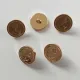 Ankerknopf 5er Set aus Metall in Gold 1,8 cm rund