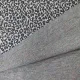 Strickstoff Leomuster Jacquard Glitzer in Regenbogenfarben, grau schwarz