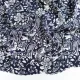 Viskose Borkenkrepp Stoff Blumen, Dunkelblau-Wei�