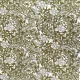 Viskose Borkenkrepp Stoff Blumen, Khakigr�n Wei�