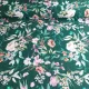 Plissee Stoff Meterware Blumen - rosa dunkelgr�n