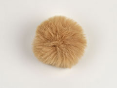 Kunstfellbommel Taschenanh�nger 6 cm, beige