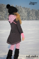 RESTST�CK 31 cm angerauter Sweat Stoff uni, dunkelgrau