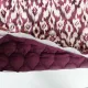 Samt Steppstoff Burgundy | Dreilagig, weich wattiert