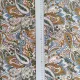 Viskosejersey mit Paisleymuster gr�n ocker blau