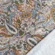 Viskosejersey mit Paisleymuster gr�n ocker blau