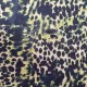 Viskose Satin Leomuster Animal Print – flie�end fallender Satinstoff in Petrol, Gelbgr�n & Beige