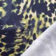 Viskose Satin Leomuster Animal Print – flie�end fallender Satinstoff in Petrol, Gelbgr�n & Beige