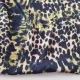 Viskose Satin Leomuster Animal Print – flie�end fallender Satinstoff in Petrol, Gelbgr�n & Beige