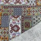 Viskose Stoff Boho Style gemustert - armygr�n braun