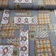 Viskose Stoff Boho Style gemustert - armygr�n braun